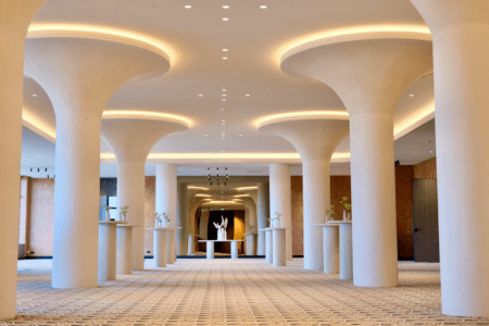 Foyer van vergaderzalen bij Van der Valk Hotel Houten voor ontvangst van zakelijke bijeenkomsten